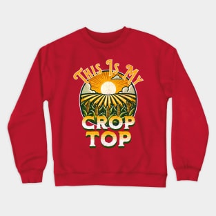 This Is My Crop Top Crewneck Sweatshirt